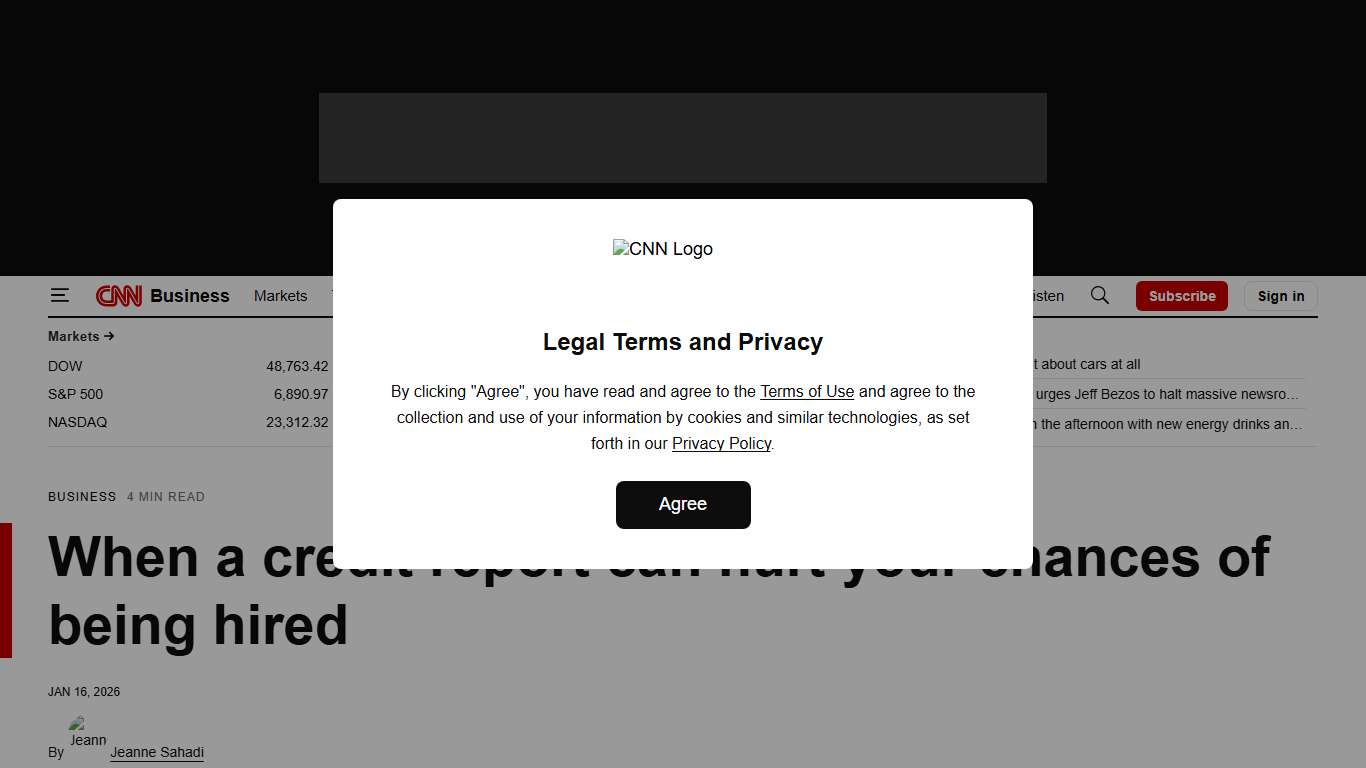 Background checks: When a credit report can hurt your chances of being hired CNN Business